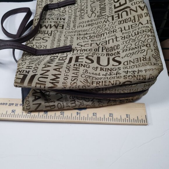 White Dove Designs Bible Bag Names of Jesus Cover Carrying Case Beige - Picture 14 of 14